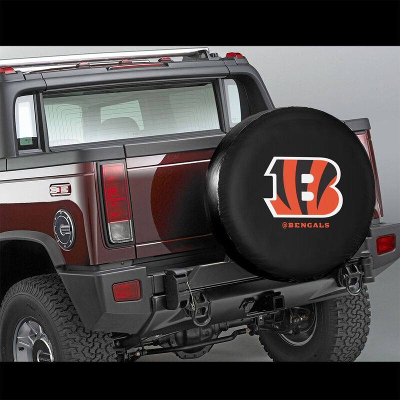 Cincinnati Bengals 3 car dustproof sunscreen tyre protective cover Tyre protective cover