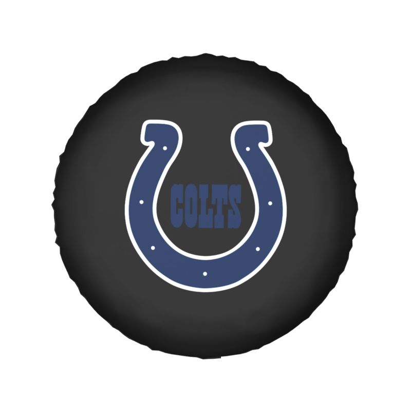 Indianapolis Colts 2 Car tire protective cover waterproof and dustproof tire cover
