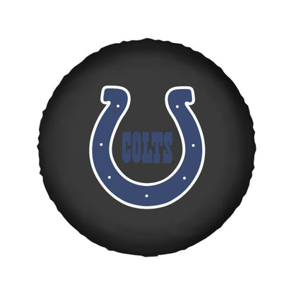 Indianapolis Colts 2 Car tire protective cover waterproof and dustproof tire cover