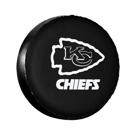Kansas City Chiefs 3 Print tire protection covers car sunscreen tire protection covers