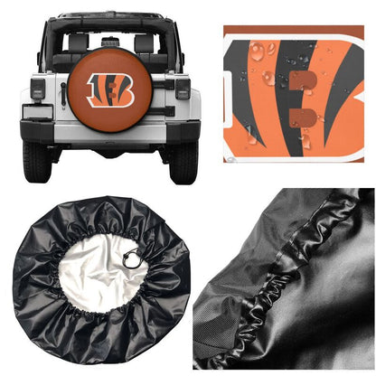 Cincinnati Bengals 5 car dustproof sunscreen tyre protective cover Tyre protective cover