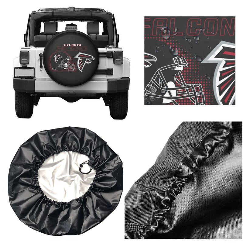 Atlanta Falcons Print car tire protection cover car spare tire dust protection covers