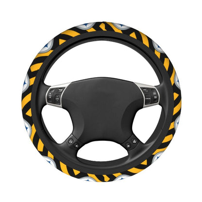 Pittsburgh Steelers Printed breathable elastic steering wheel protective cover