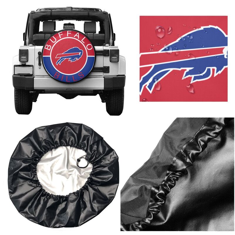 Buffalo Bills Printed tire protection cover car spare tire dust protection covers