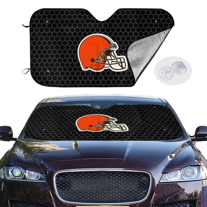 Cleveland Browns 2 Printed is suitable front Car windshield sunshades Car windshield sunshades