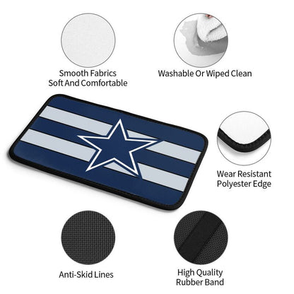 Car armrest box pad Dallas Cowboys 1 Printed center armrest box pad protective pad