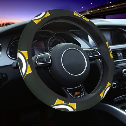 Green Bay Packers 2 Printed breathable elastic steering wheel cover anti slip cover