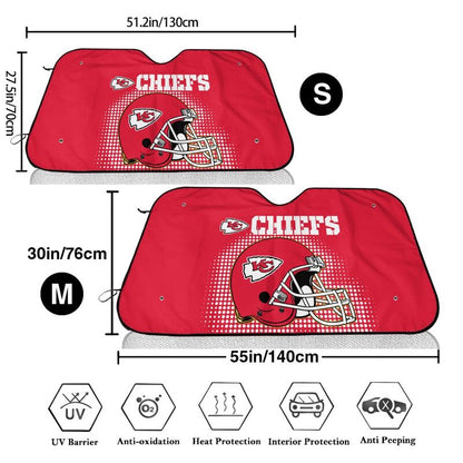 Kansas City Chiefs Printing car front windshield sunshade car windshield sunshade multi size