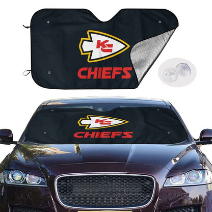 Kansas City Chiefs 2 Print suitable for front Car windshield sunshades Car windshield sunshades