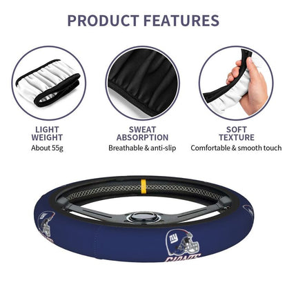 New York Giants 2 Printed breathable elastic steering wheel cover anti slip cover