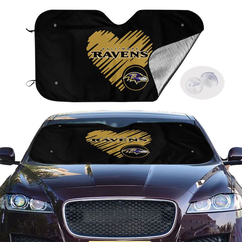 Baltimore Ravens Printing is suitable car front windshield sunshades Car windshield sunshades