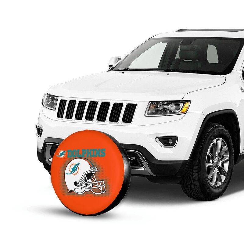 Miami Dolphins Printed tire protection cover car sun protection tire protection cover