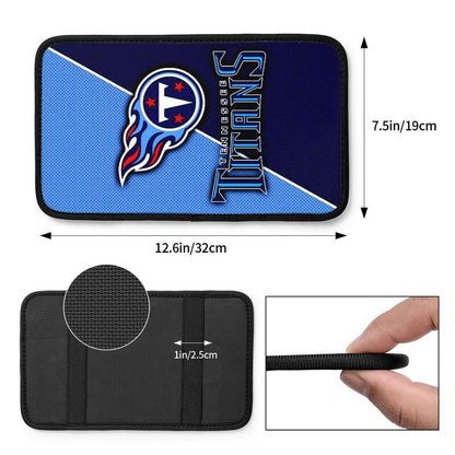 Car armrest box pad Tennessee Titans Printed central armrest box pad anti slip pad