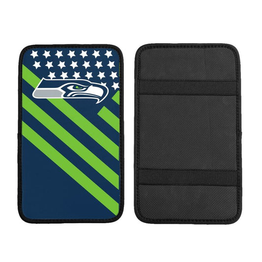 Seattle Seahawks1 Printed car armrest box pad anti-abrasion pad