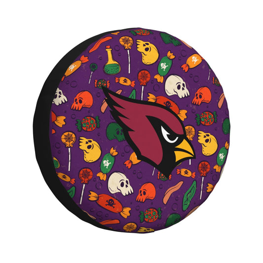 Arizona Cardinals print Halloween candy print car tire cover tire dust cover