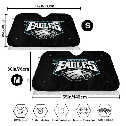 Philadelphia Eagles 2 Printed car windshield sunshade (multi size)  front windshield sunshade
