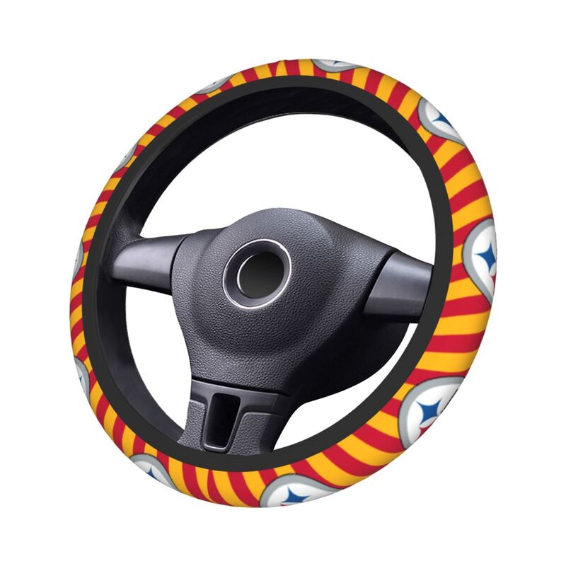 Pittsburgh Steelers 6 Printed breathable elastic steering wheel anti slip cover