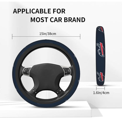 Buffalo Bills Printed breathable anti slip cover elastic steering wheel cover
