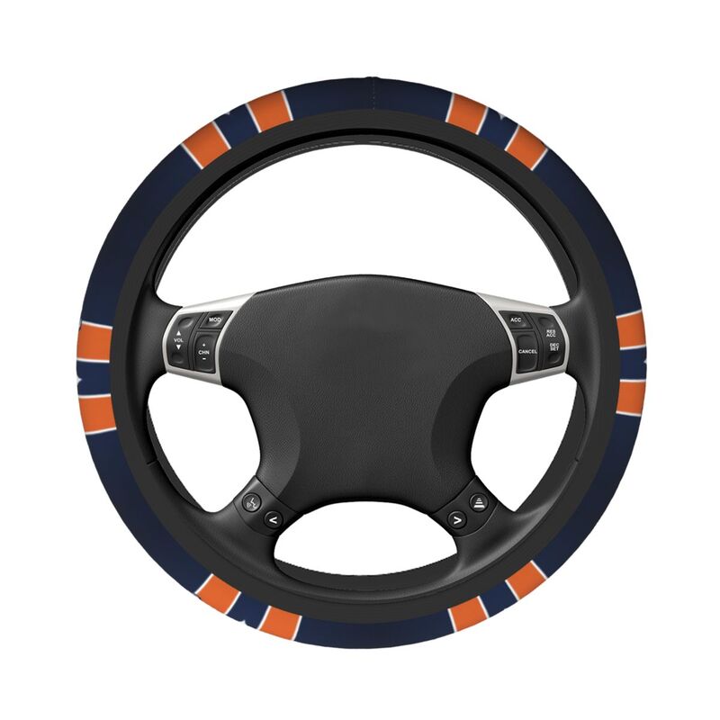 Denver Broncos 2 Printed breathable elastic steering wheel protective cover