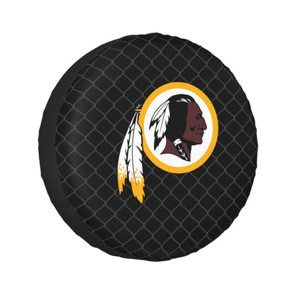 Washington Redskins Grid background car tire waterproof dustproof protective cover
