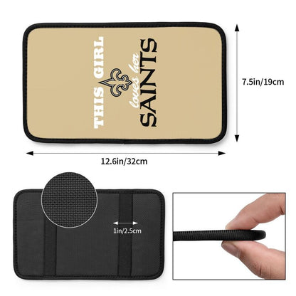 New Orleans Saints Printing car center console pad car armrest protective cover