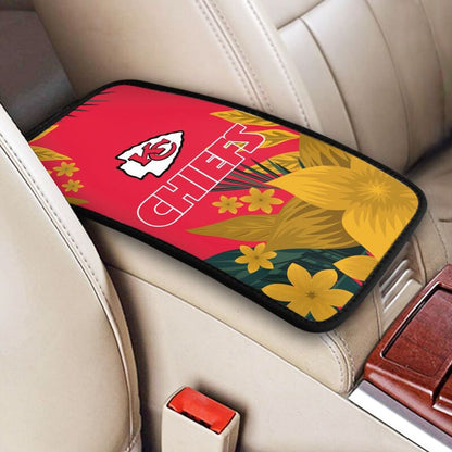 Kansas City Chiefs Car armrest box protective cover car center console armrest pad