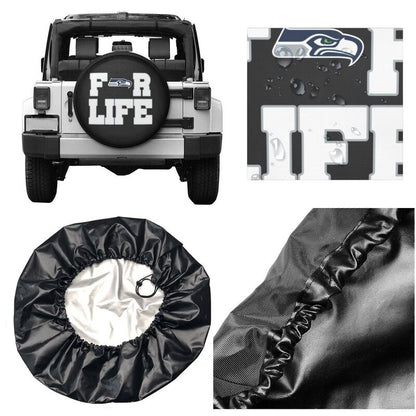 Seattle Seahawks Printing tire protection cover car spare tire dust protection cover