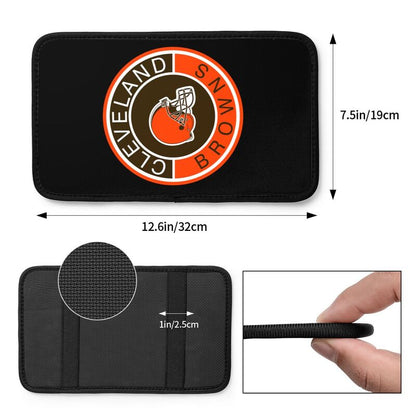 Cleveland Browns print car armrest protective cover Car center console armrest pad