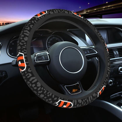 Cincinnati Bengals Printed elastic steering wheel cover car anti-skid cover