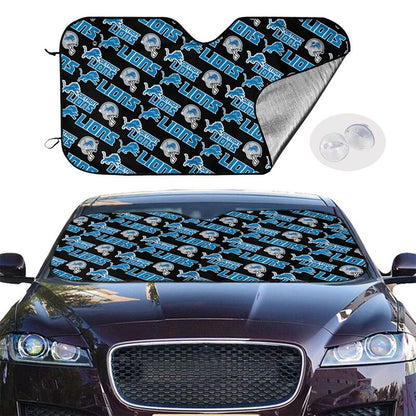 Detroit Lions 2 Printed suitable for front Car windshield sunshades Car windshield sunshades
