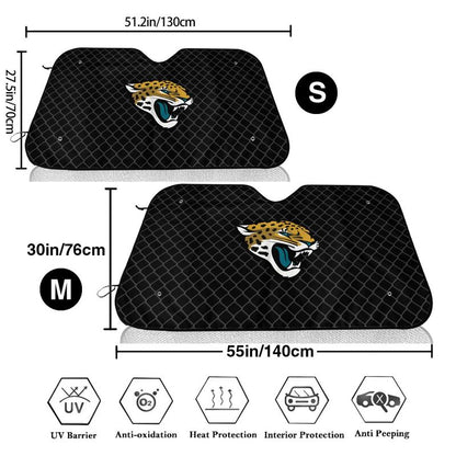 Jacksonville Jaguars Print Car windshield sunshades is suitable front Car windshield sunshades