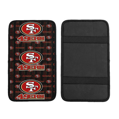 San Francisco 49ers1 Printed car armrest box pad anti-abrasion pad