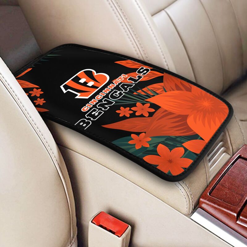 Cincinnati Bengals Car armrest box protective cover car center console armrest pad