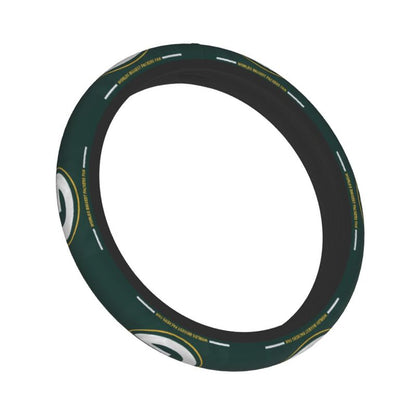 Green Bay Packers 2 Printed breathable elastic steering wheel anti slip cover
