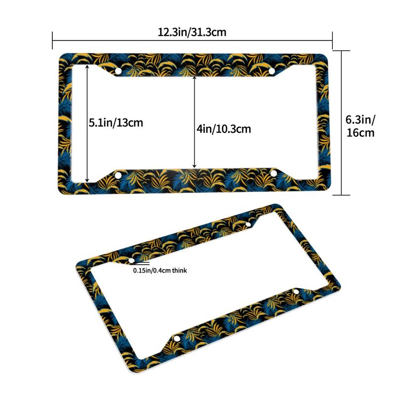 San Diego Chargers Print Car license plate frame four hole license plate holder (one pair)