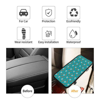 Miami Dolphins  Printed armrest protective cover car armrest box cushion