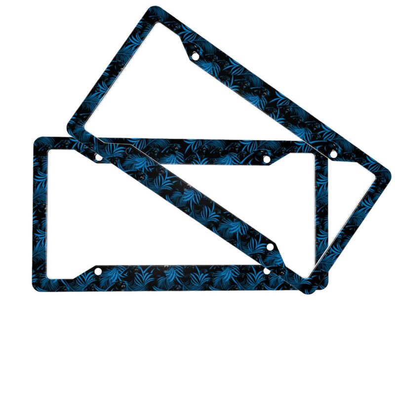 Carolina Panthers Print Car license plate frame four hole license plate holder (one pair)