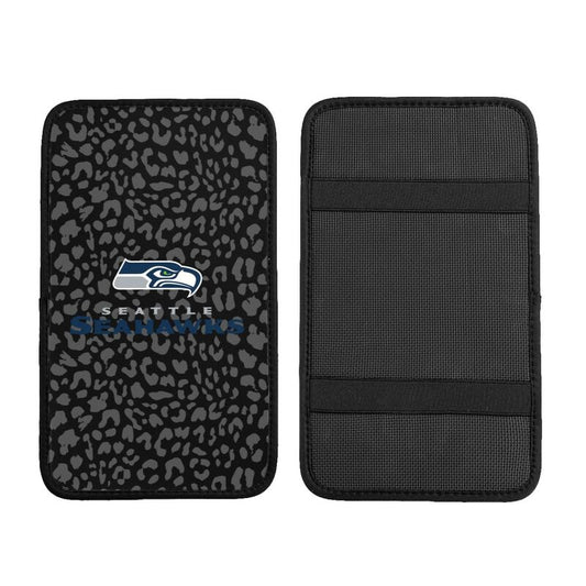 Seattle Seahawks printed Car handrail box cushion Personalized car armrest cover