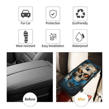 Carolina Panthers Printed car armrest box pad elbow support anti slip pad