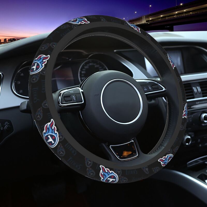 Tennessee Titans Printed breathable elastic steering wheel cover