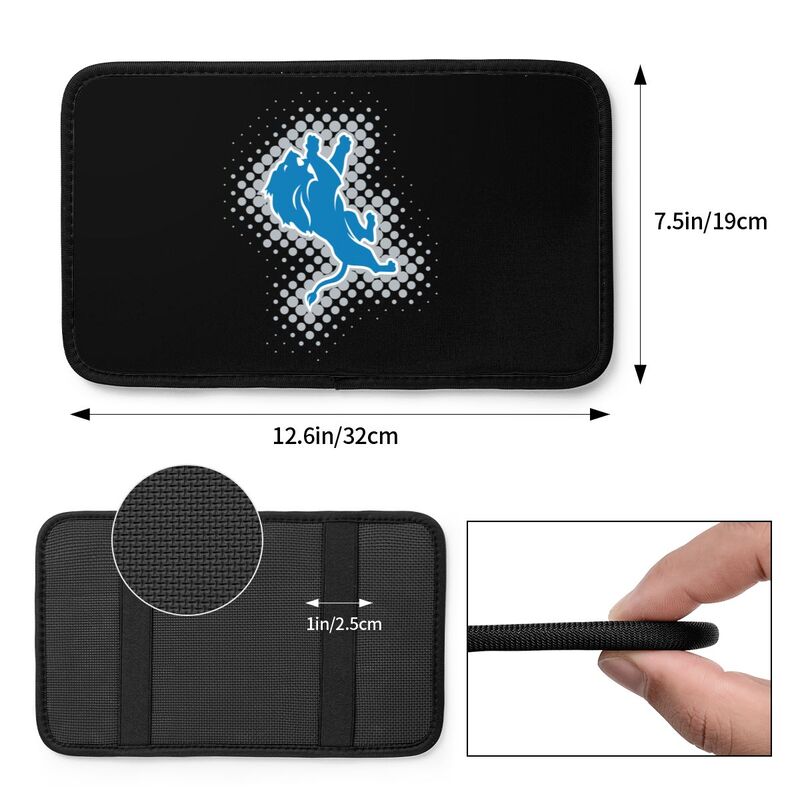 Detroit Lions Printed car armrest box cushion armrest protective cover