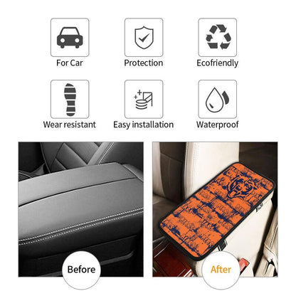 Chicago Bears print Car armrest box protective cover car center console armrest pad