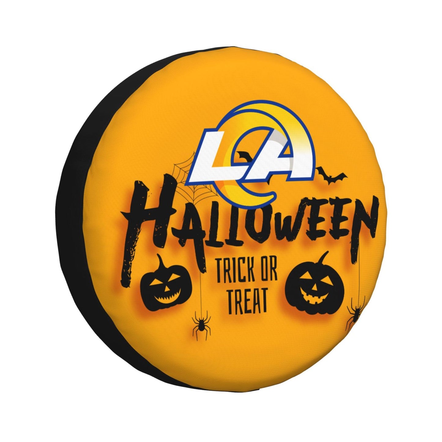 Los Angeles Rams print wheel dust cover Halloween pumpkin lantern printed car tire cover