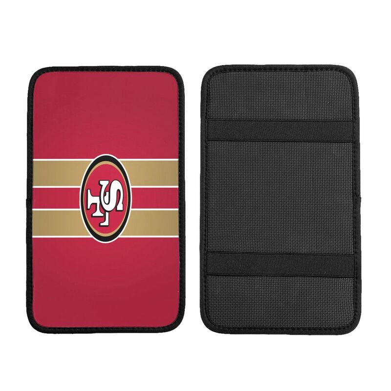 Car armrest box pad San Francisco 49ers 6 Printed central armrest box cushion protective pad