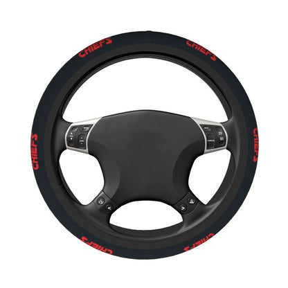 Kansas City Chiefs Printed breathable elastic steering wheel cover