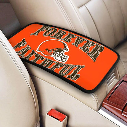 Cleveland Browns Print car armrest box cover armrest protective cover
