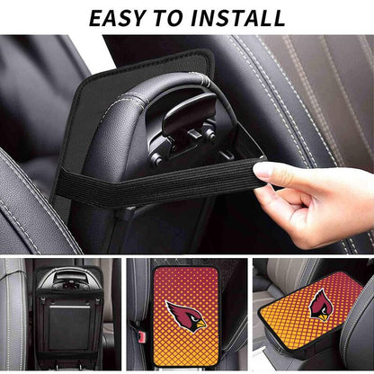 Arizona Cardinals Car handrail box cushion Personalized printed car armrest cover