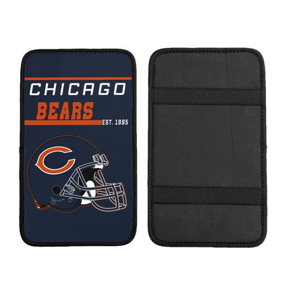 Chicago Bears Print car armrest box cushion armrest protective cover