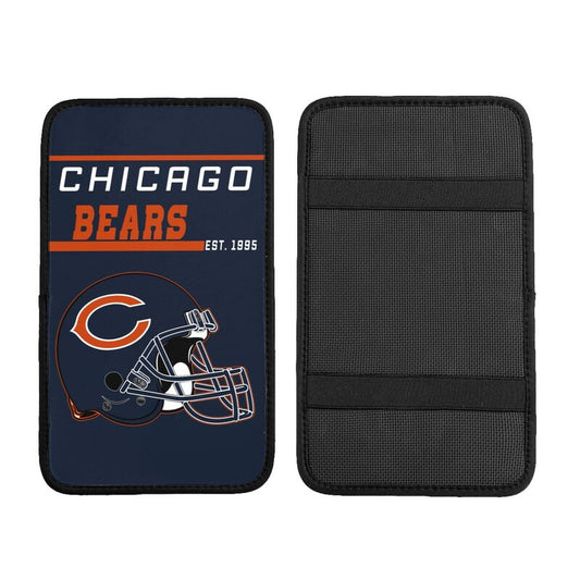 Chicago Bears Print car armrest box cushion armrest protective cover