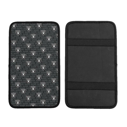 Car armrest box pad Las Vegas Raiders 3 Printed central armrest box pad protective pad